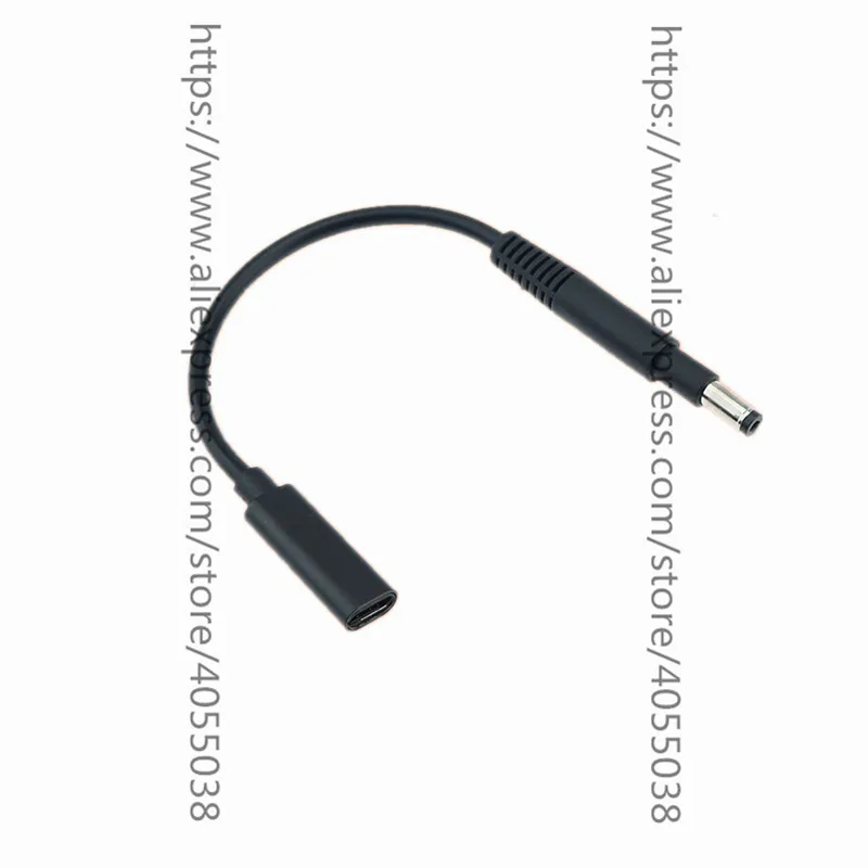 USB3.1 Type C USB-C Female to DC 4.8 1.7mm 4.8*1.7MM For HP Power Plug PD Emulator Trigger Charge Cable for Laptop