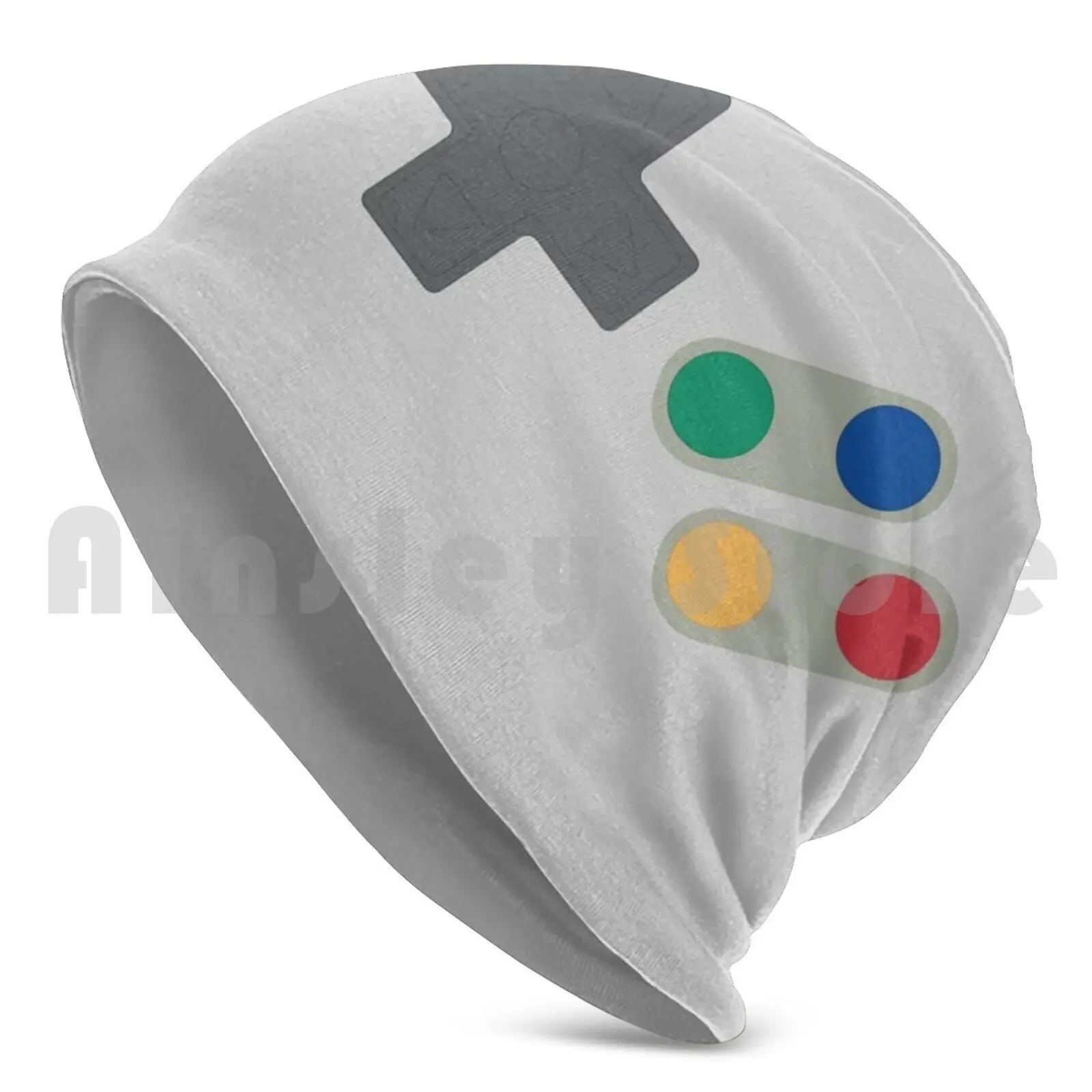 Snes Buttons Beanies Pullover Cap Comfortable Snes Controller Controller Colors Rgb Joystick Joypad Gamer Gaming