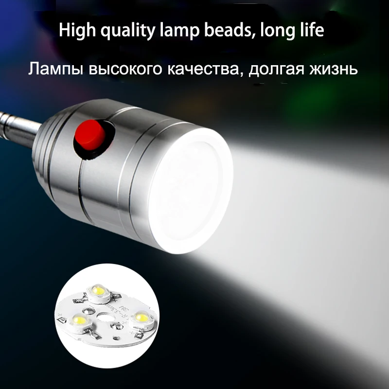 LED Machine Tool Work Light 24v 220v Jade Carving Lamp Small Industrial Punch Lighting Table Lamp CNC Lathe Lamp 1W 3W 5W