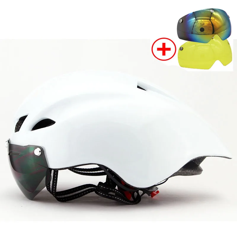 Cascos De ciclismo para hombre y mujer, cascos De seguridad con visera para deportes al aire libre, MTB, 13 colores, nuevo diseño