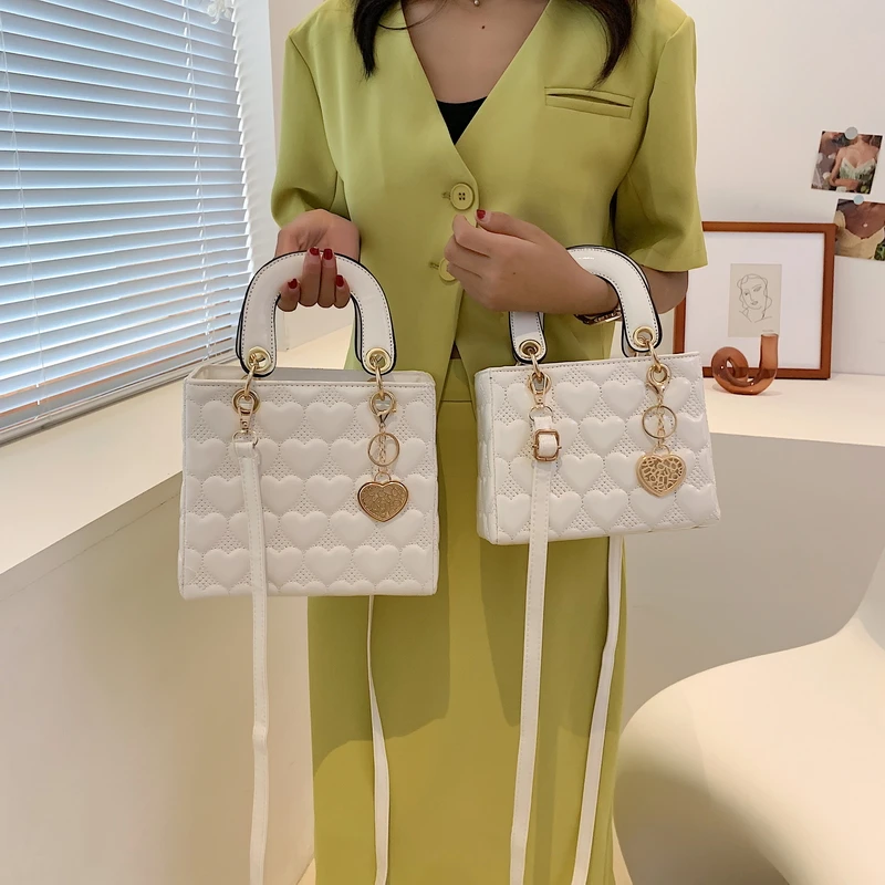 Handbag 2021 Women Brand Luxury Totes High Quality Fashion Classic Quilted Square Handle Bag Women Crossbody Shoulder Bags