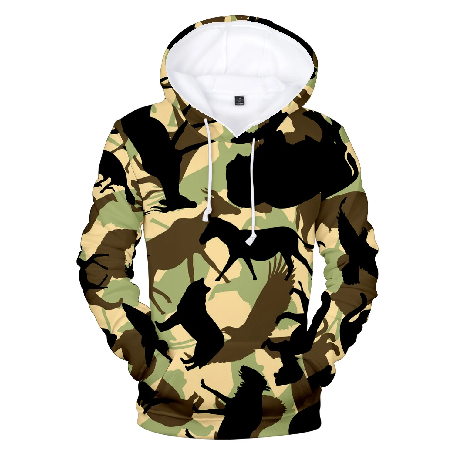 2021 3D Print Field training camouflage uniform Hoodies Sweatshirt Hip Hop Streetshirt Hooded Sweatshirt Men/Women Clothes