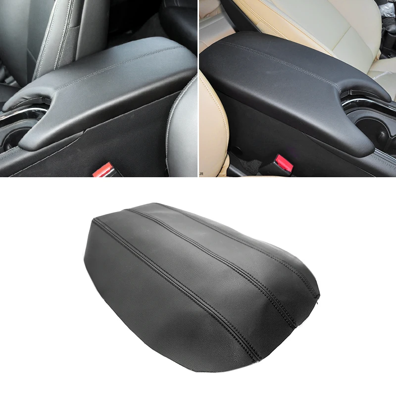 

Soft Leather Armrest Cover For Cadillac ATS 2013 2014 2015 2016 2017 2018 2019 Car Center Control Armrest Box Cover Sticker Trim