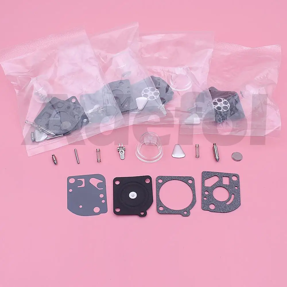 5pcs Kit di Riparazione Carburatore Per Husqvarna 125 125R 128R 124L 124C 125C 125E 128L 128CD 128LDX 128DJX 128LD 128RJ Tagliaerba