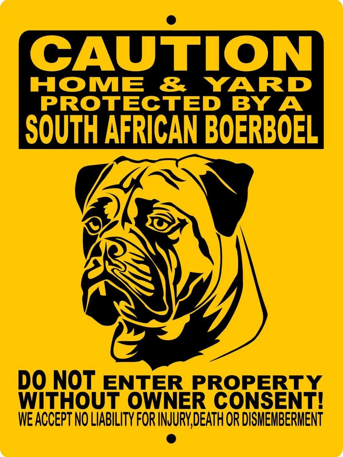 

Bit SIGNSHM Mentalsign South African Boerboel Dog Retro Metal Tin Sign Plaque Poster Wall Decor Art Shabby Chic Gift Suitable