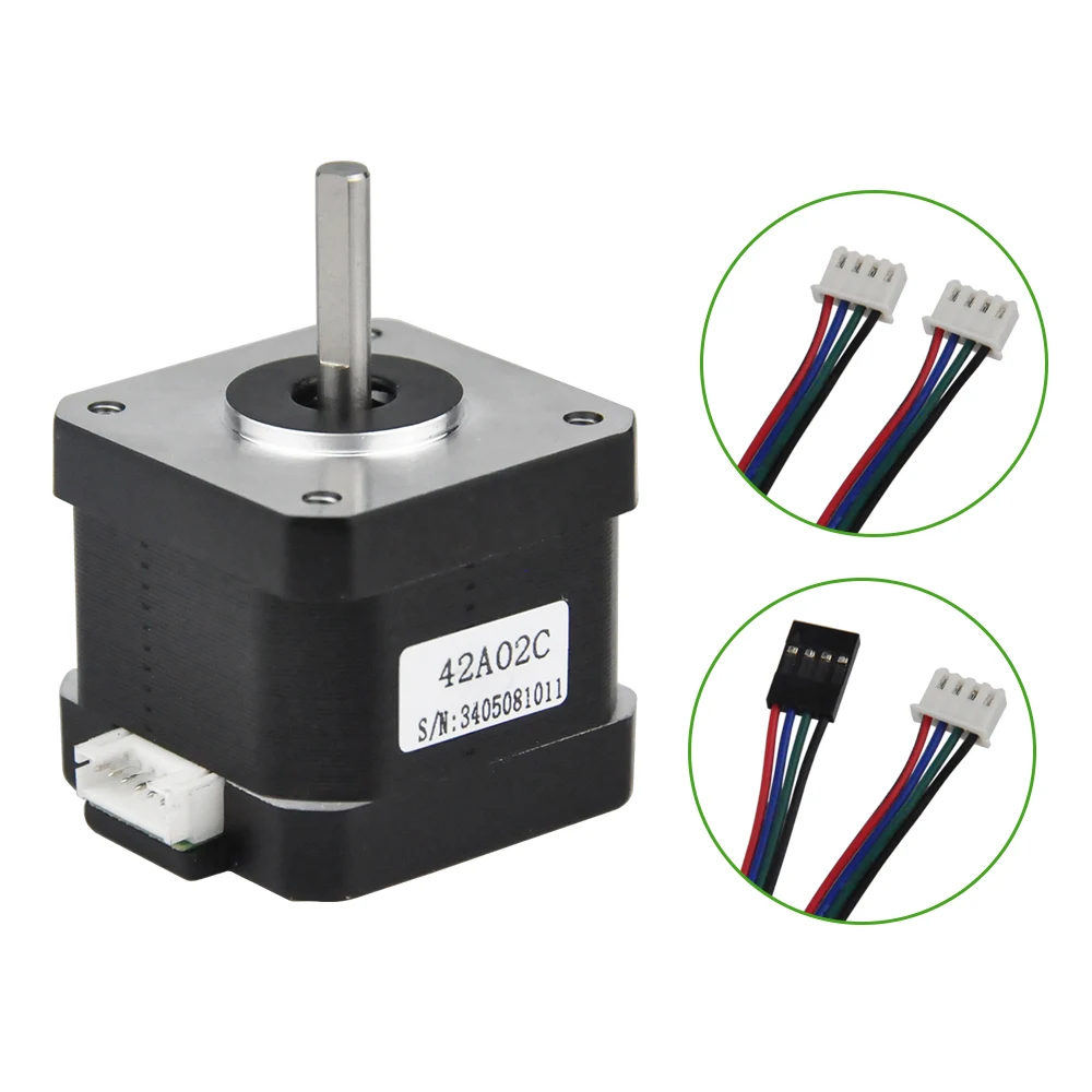 

Rtelligent Nema 17 Stepper Motor 38mm 42motor 42BYGH 42N.cm (59.5oz.in) 4 lead stepper motor for 3D Printer Printing CNC XYZ