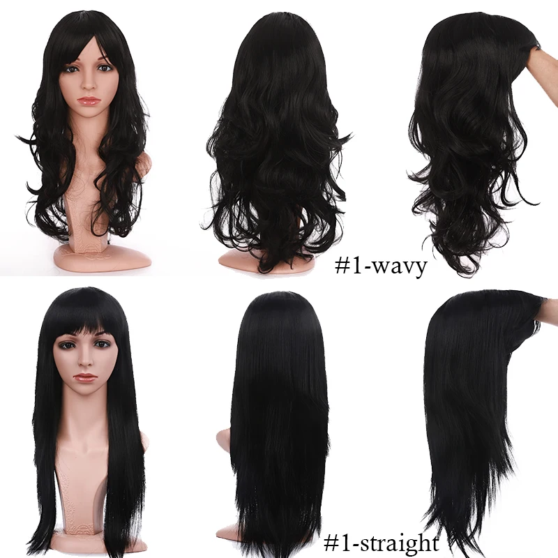 BENEHAIR Synthetic Wigs Long Wavy Hair Wigs Hair Piece Black Brown Red Grey White Cosplay Wigs Hair Extension Women Hair Wigs