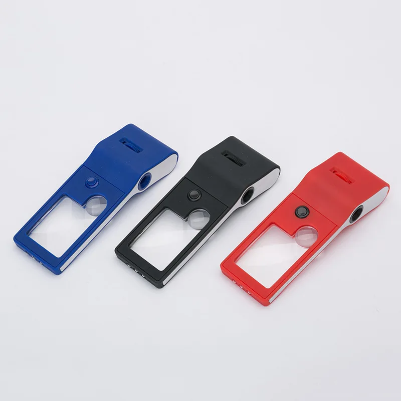 Imagem -03 - Lupa Portátil Multifuncional com Luz Microscópio Handheld 55x Luzes Led Uma Lâmpada Detector de Moeda uv