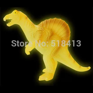 Luminous Dinosaur Toys &gifts Fluorescent Glow Toy Set Decoration Animal Models Triceratops Stegosaurus Gifts For Children 2021