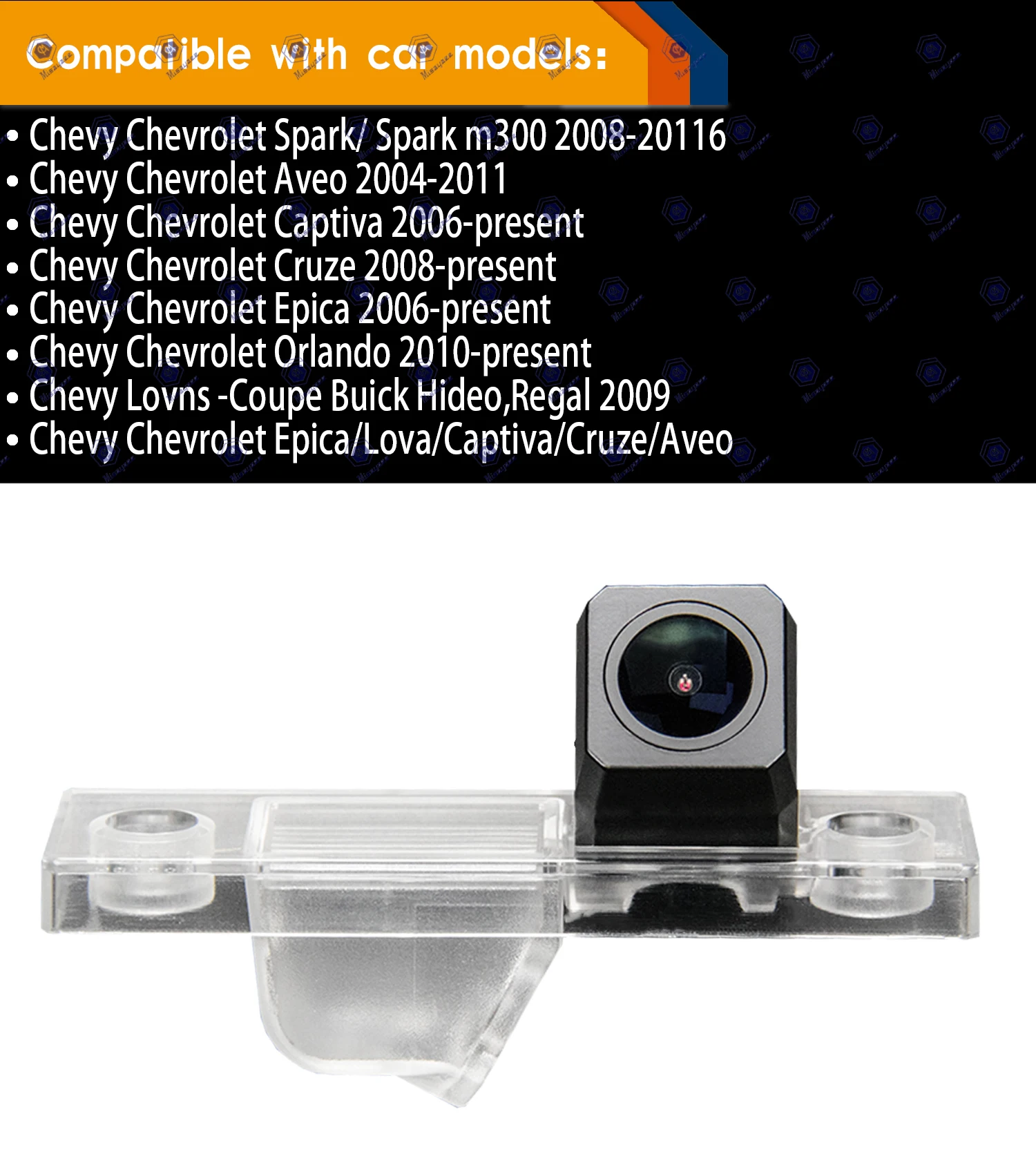 HD 1280x720p Reversing Camera Rear View Backup Camera for Chevy CHEVROLET EPICA/LOVA/AVEO/CAPTIVA/CRUZE/LACETTI HRV/SPARK