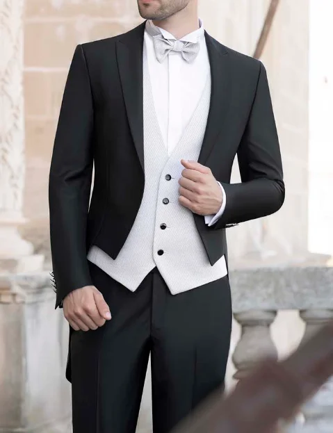 Fashion Groom Wear Slim Fit Wedding Dress Business Suits Prom Party Suits costume homme mariage luxe 3 Piece(Jacket+Vest+Pants)