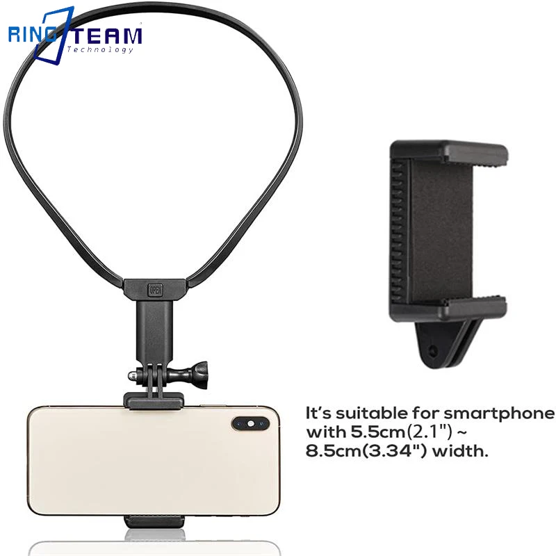 Camera Phone Neck Collar Bracket for Sports Cameras, Convenient to Take and Hang, Hang on the Neck, Fixed Shooting Bracket