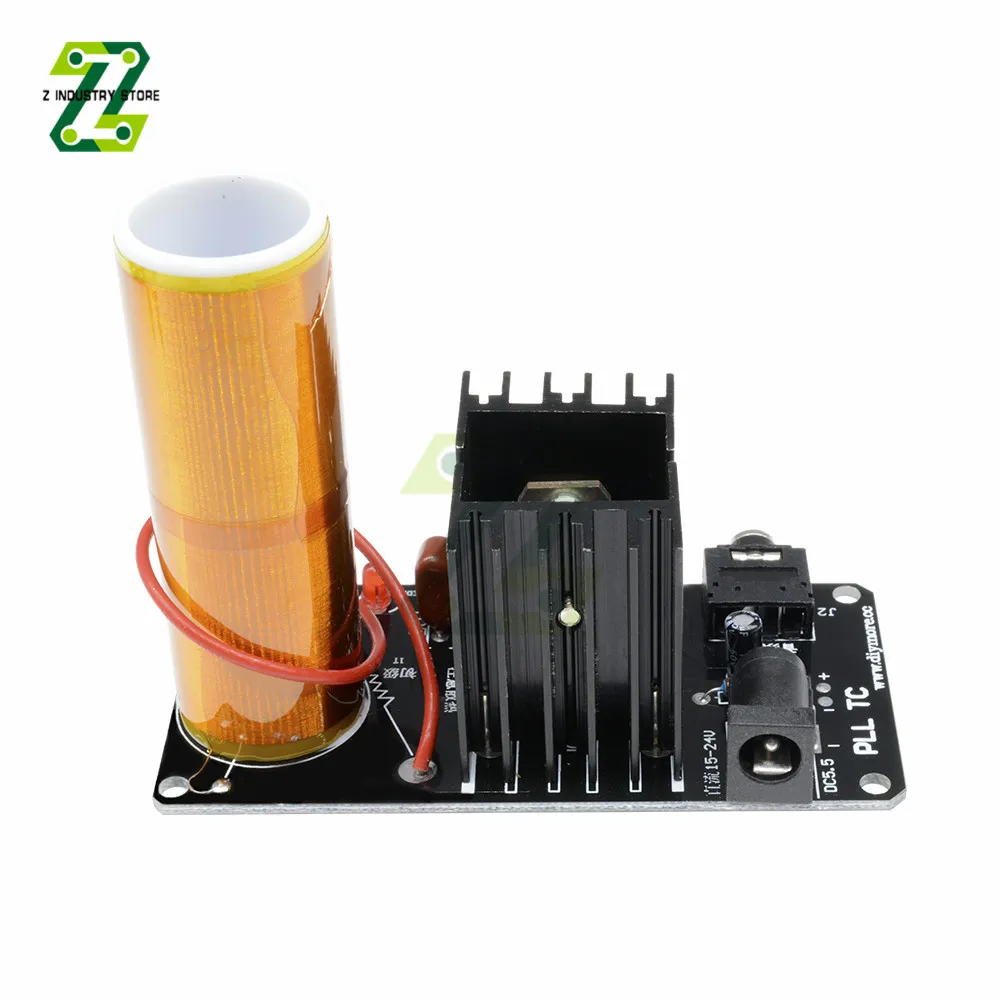 Imagem -05 - Mini Bobina de Tesla 15w Mini Orador de Plasma Bobina de Tesla Música Transmissão sem Fio dc 1524v