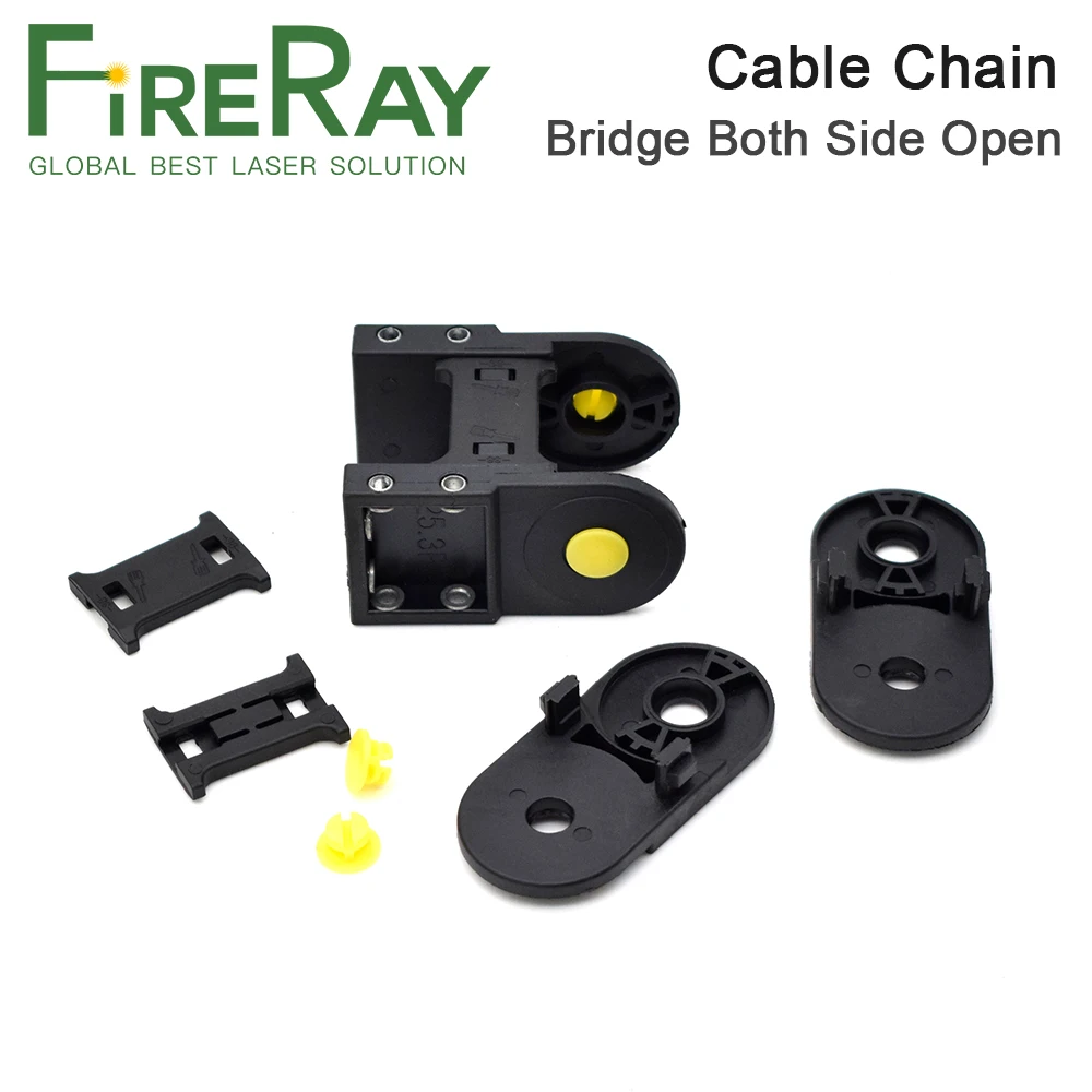 FireRay 1meter Cable Chain Bridge Type Both Side Opening 20x50 20x77 25x38 25x60 25x75 25x100mm Plastic Towline Transmission