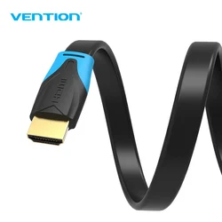 Vention-HDMI macho para macho Flat Cable, cabo HDMI 2.0, 4K, 2K, 4K, 18Gbps, suporta Ethernet, 3D, vídeo 4K para HDTV, PS3, PS4, 1m, 2m, 3m, 10m