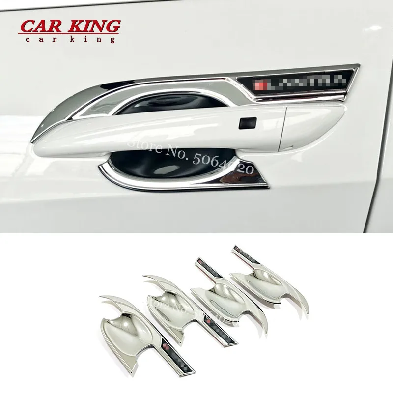 

For Hyundai Elantra CN7 2020 2021 Accessories ABS Chrome Car Door protector handle Bowl Decoration Cover Trim Car Styling 4pcs