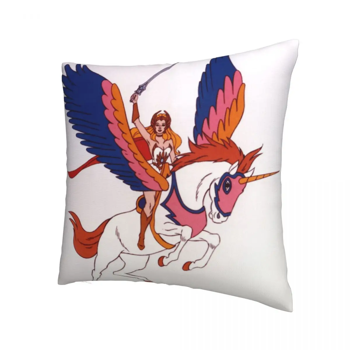 Ride A Unicorn Pillowcase She Ra Princess of Power Glimmer Adventure Cartoon Backpack Cushion For Home Hug Pillowcase Decorative