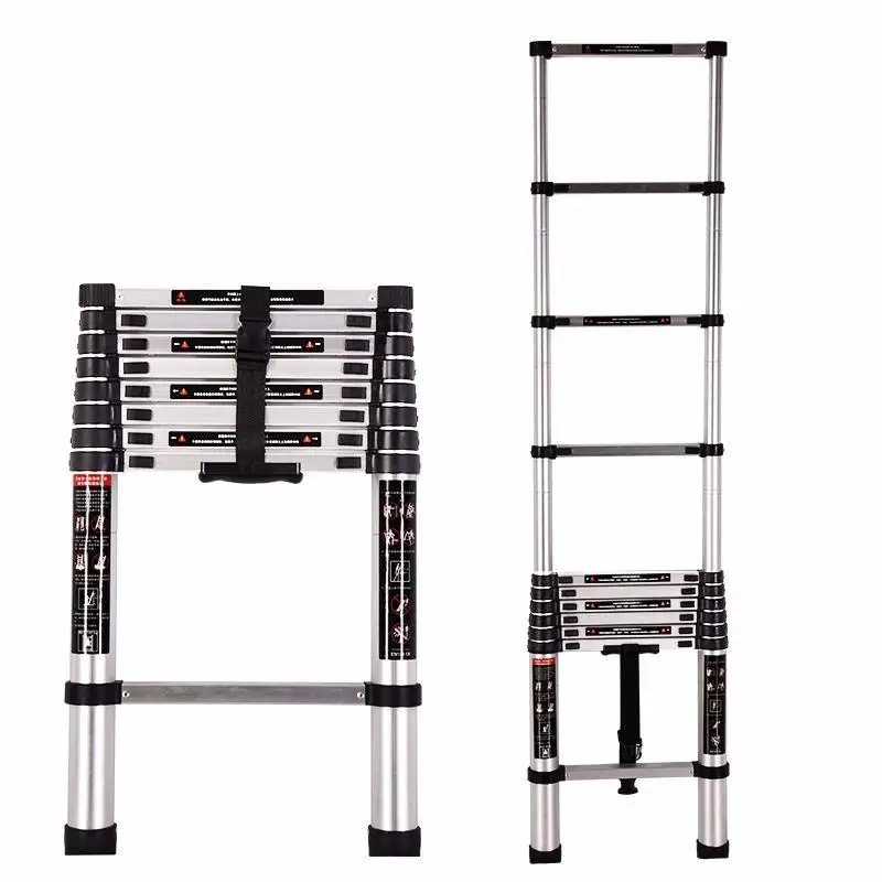 Aluminum Alloy Ladder Thickened Telescopic Ladder Household Folding Ladder Ladder Dormitory Elevator Escalator Engineering Ladde