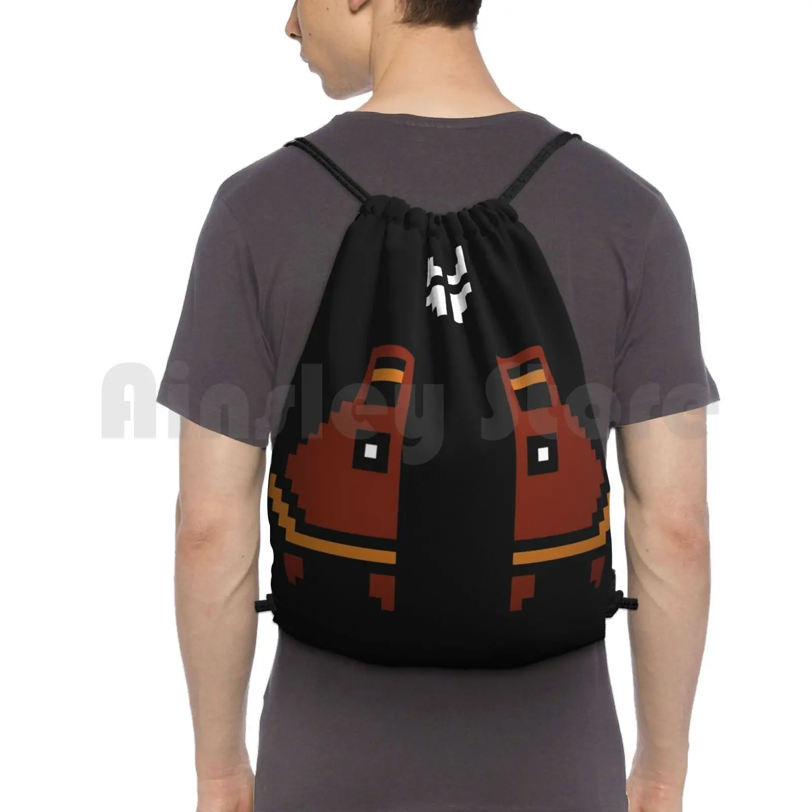 Jounrey : You Make It Worth The Journey Backpack Drawstring Bag Riding Climbing Gym Bag Jounrey Journey Game That Game