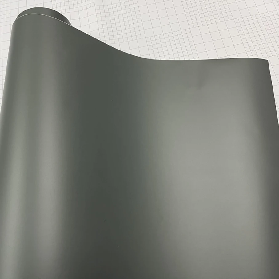 10/20/30/40/50x152cm Matte Grey Film Air-Release Vinyl Wrap Roll matte cement grey Car Body Sticker Wrapping Foil