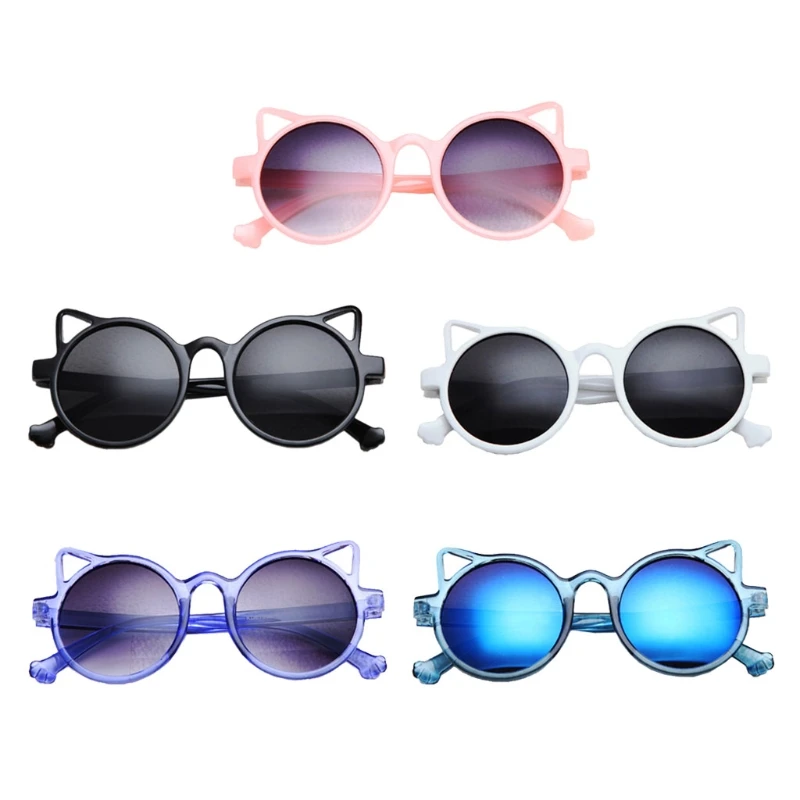 

Children's Cartoon Sunglasses Fashionable Personality Cute Mulitple-Colors Cat Ears UV Protection Eyewear High-Quality