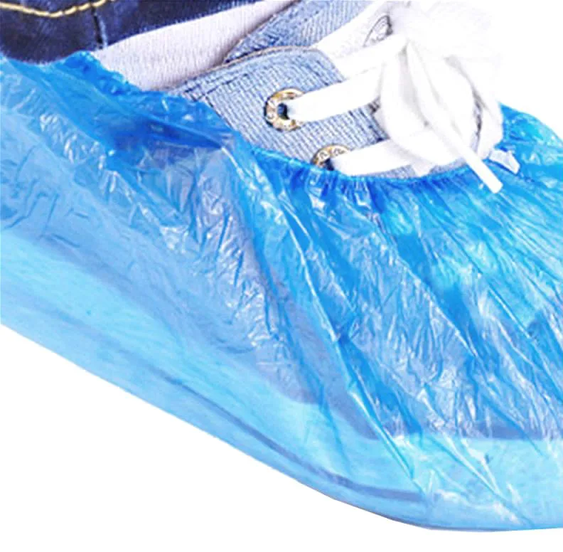 100 Pcs Plastic Disposal Shoe Cover Disposable Boot Shoe Covers Waterproof Fast Delivery.