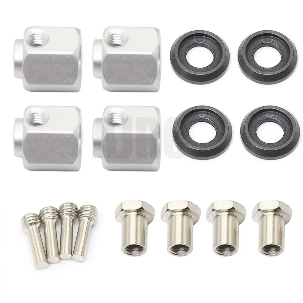 RC عجلات السيارة توسيع وسميكة محول تمديد موصل مجموعة 6-12 مللي متر ل Trax TRX4 TRX-4 RC نموذج قطع غيار السيارات