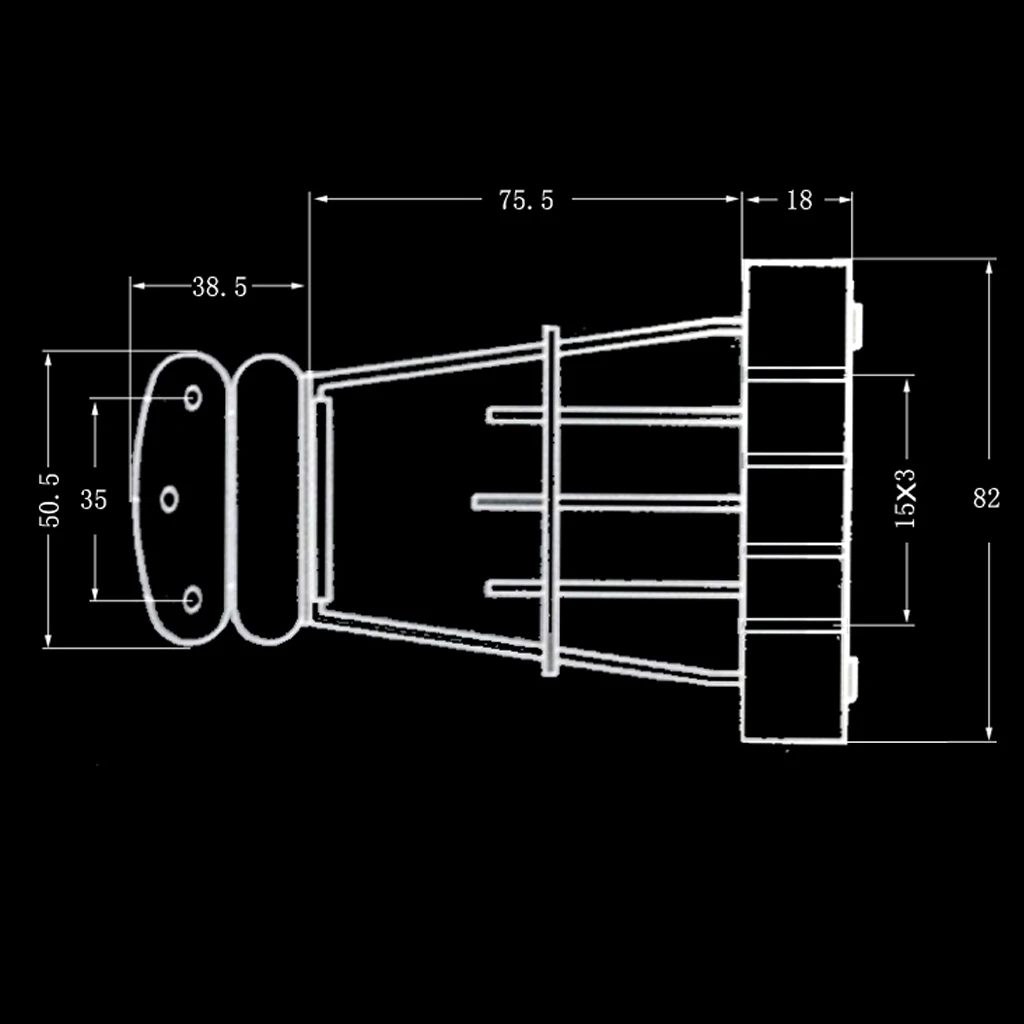 1 Set Guitar Bridge Tailpiece Trapeze W/ Screw Semi Hollow For Electric Bass