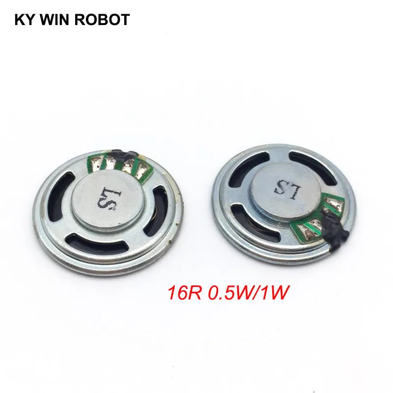 2szt/lot Nowy ultracienki mini głośnik 16 omów 0,5 wat 1 wat 0,5 W 1 W 16R Średnica głośnika 23MM 2,3CM grubość 5MM