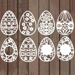 8pcs GG0869 Easter Egg Dies Metal Cutting Dies Cut Die Mold Decoration Scrapbook Paper Craft Knife Mould lBade Punch Stencils
