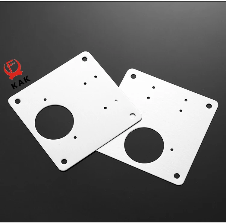 Kak Edelstahl Schrank Scharnier Reparatur platte 4-10 Pack Tür scharnier montiert Platte mit Schrauben Möbel Hardware Zubehör – Detail 19