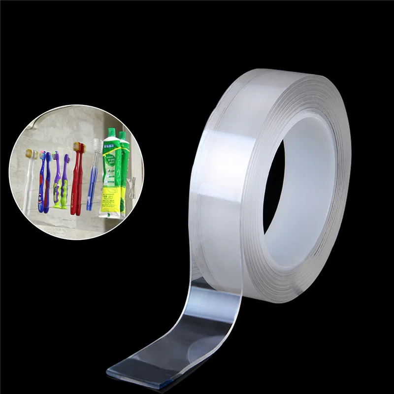 

Tape Bathroom Gap Sink Kitchen Sticky WaterProof Adhesive Bath Crevice Sealing Strip Transparent Nano Self sticker tape Home