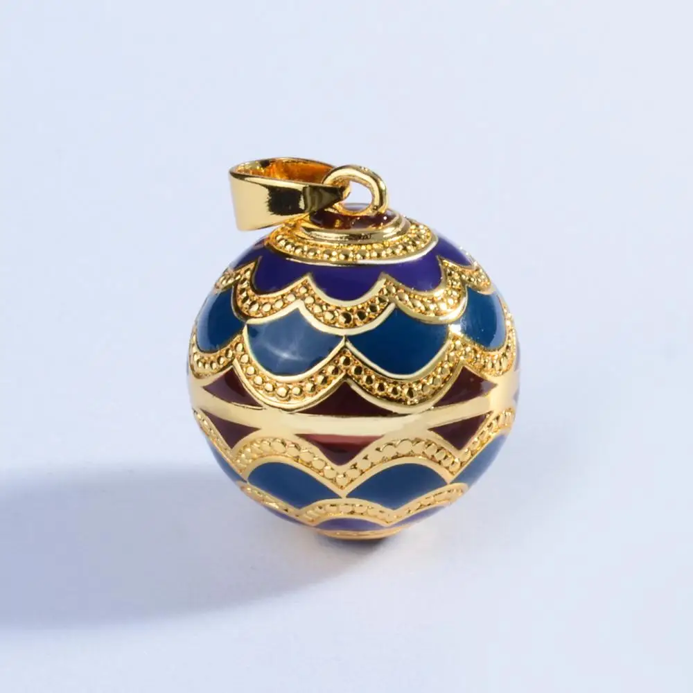 Eudora Original Harmony ball Pendant Pregnancy Bola Ball Enamel Craft Necklace Pine cone design Ball Jewelry pregnancy mom gift