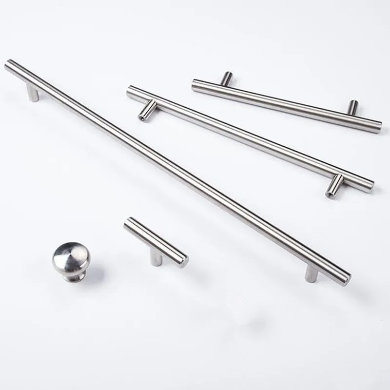 Furniture Handles 50mm-500mm Stainless Steel T Bar Handles for Furniture Cabinet Knobs and Handles Pull for Cupboard Door