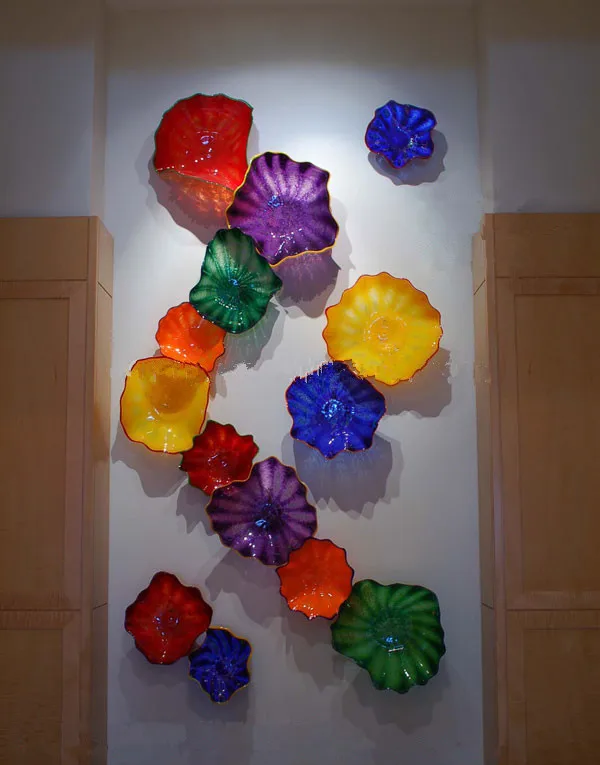 New Design Decorative Flower Wall Plate Murnao Glass LED Wall lamp for Living Room Bedroom Corridor