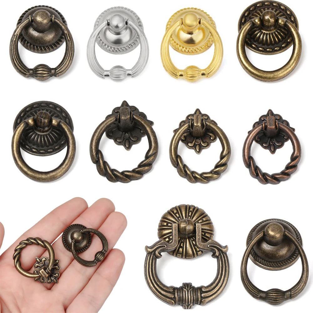 European Style Drawer Pull Handle Cabinet Pulls Cupboard Dresser Knob with Screws Hardware Furniture Parts