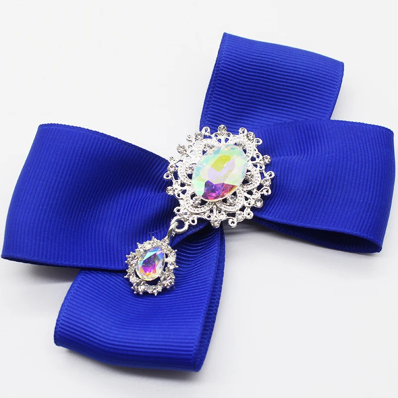 New Brooch Buttons  2Pcs/Lot Metal Alloy Buttons Diy Sewing Accessories Water drop pendant Glass Handwork Decoration