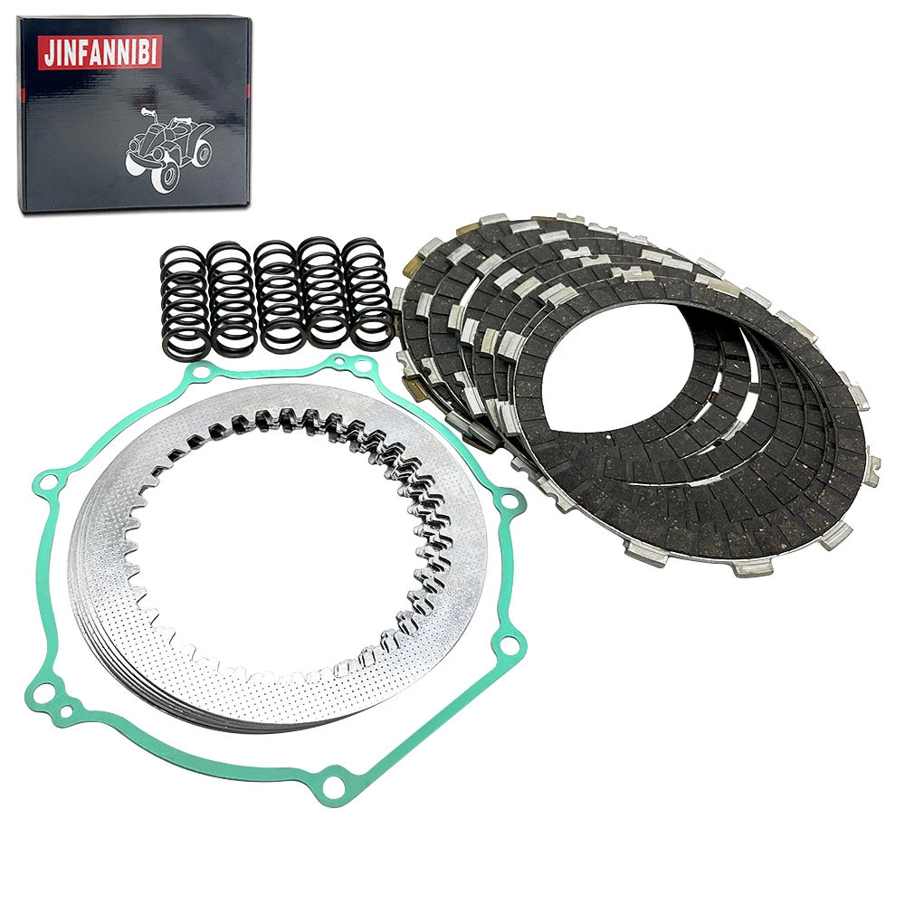 Complete Clutch Kit Heavy Duty Springs and Gasket Compatible for Kawasaki KFX 450R KFX450R 2008-2014 KLX450R 2008-2009