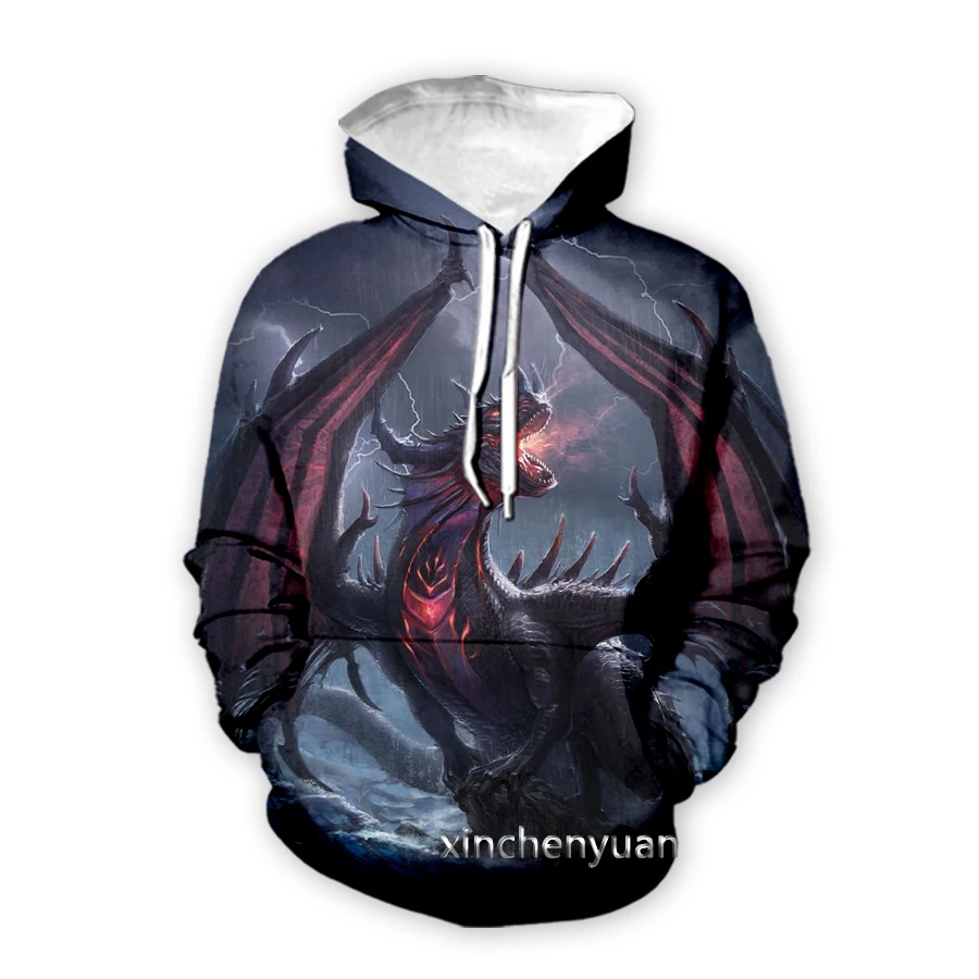 

phechion New Fashion Men/Women's Dragon Art 3D Print Fashion Clothing Street Hip Hop Casual Sweatshirt Hoodies Z78