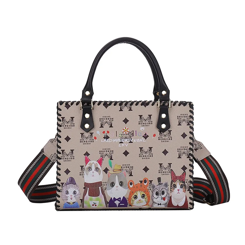 Customized Printed Tote Bag DIY Handmade Woven Bag Material Shoulder Bag Large Capacity High Quality Handbag