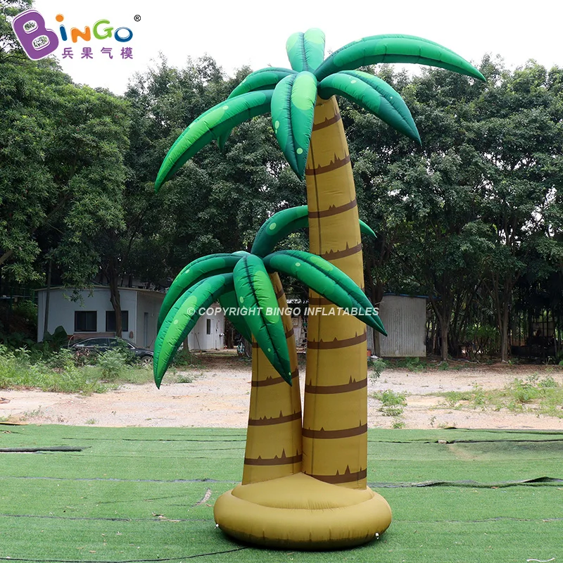 Personalized 4 Meters High Inflatable Palm Tree For Garden Decoration Blow Up Plant Balloon For Stage Display Toys - BG-Z0367