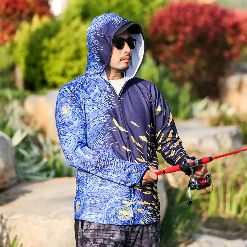 2025 camisas de pesca DIAOLIAN proteção solar respirável de secagem rápida anti-UV UPF50 + umidade-wicking camisas de pesca de manga longa