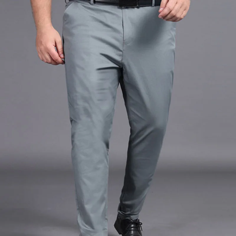 Pantalones de primavera y otoño para hombre, pantalón de talla grande 9XL, cintura 132cm, 5XL, 6XL, 7XL, 8XL