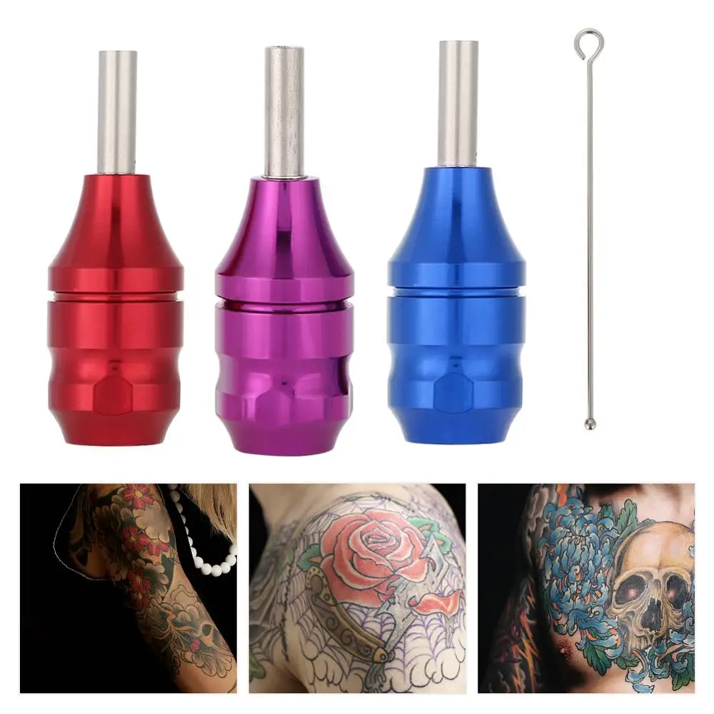 Cartouche de tatouage en alliage d'aluminium, 25mm, 3 couleurs, Tube de poignée, outil de poignée, maquillage Semi-Permanent, accessoires de tatouage