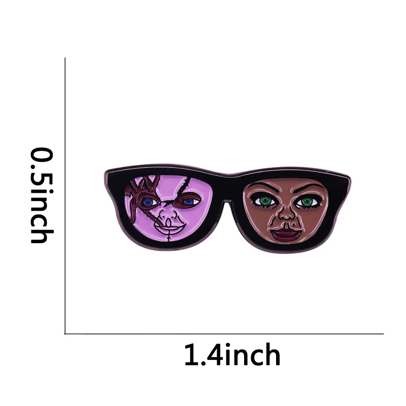 Bride of Chucky Shades Badge Horror Film Jewelry