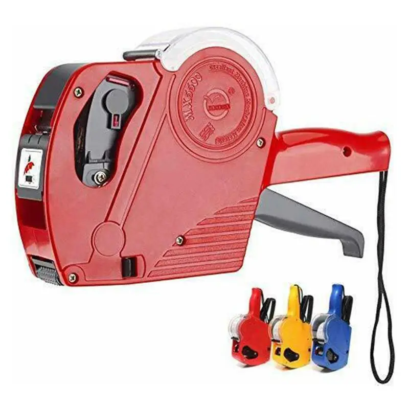 Handheld Price Labelling Gun Plastic 8 Digits EOS Price Tag Gun 21 X 12mm Labels Machine for Supermarket Shopping Mall