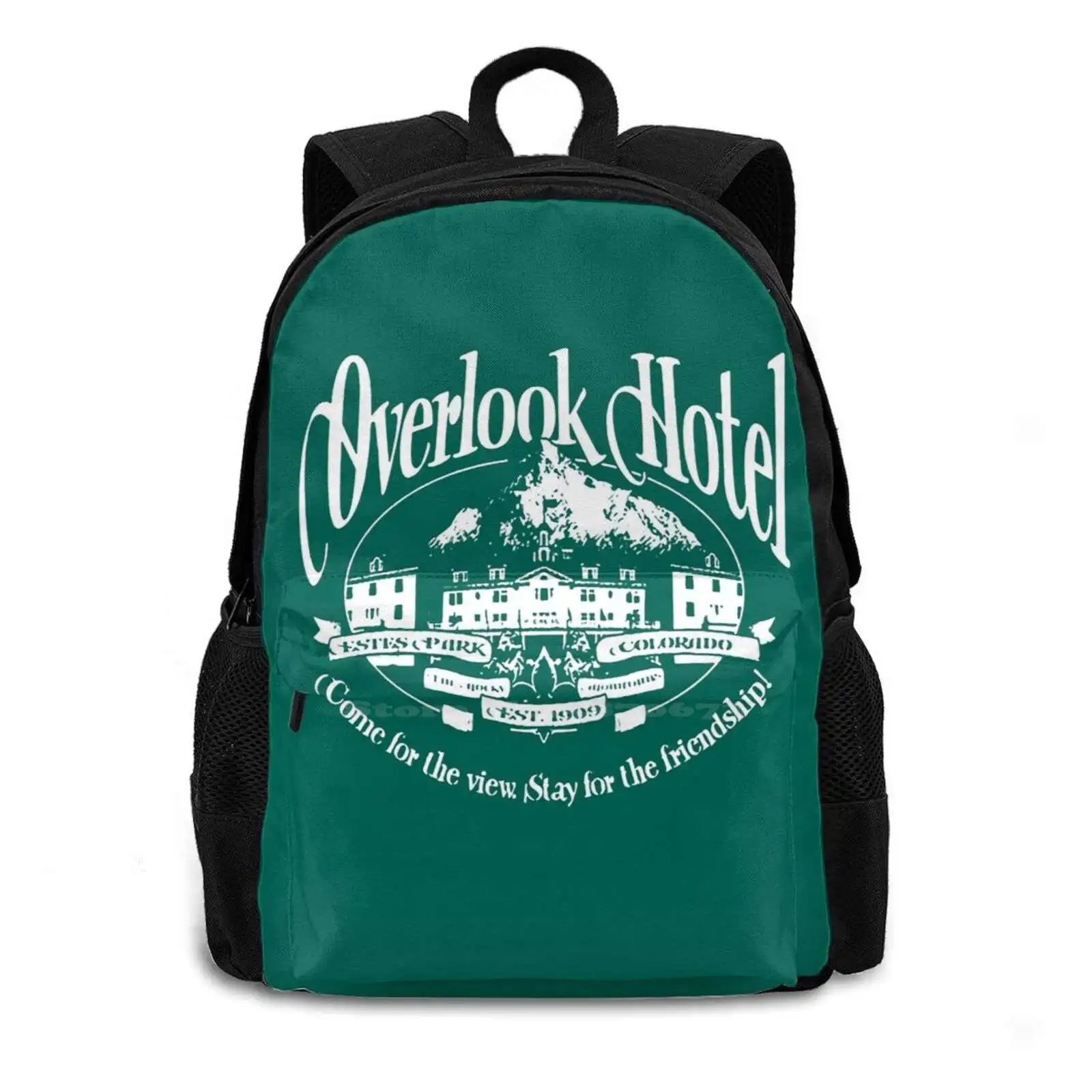 Overlook Hotel Shining Tv And Movies Large Capacity School Backpack Laptop Travel Bags Overlook Hotel