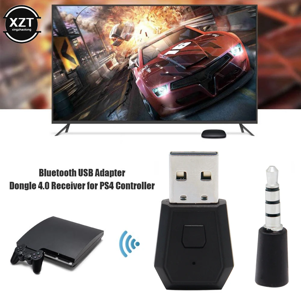 블루투스 4.0 헤드셋 동글 USB 무선 헤드폰 어댑터 수신기, PS4 안정적인 성능 블루투스 헤드셋