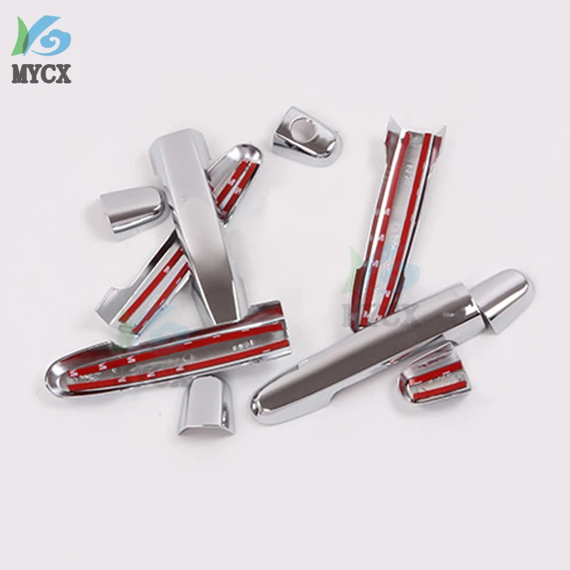 

10pcs Chrome Door Handle Cover 2006 2007 2008 2009 2010 2011 2012 For Toyota RAV4 Trim Molding RAV 4 Garnish Accessories.