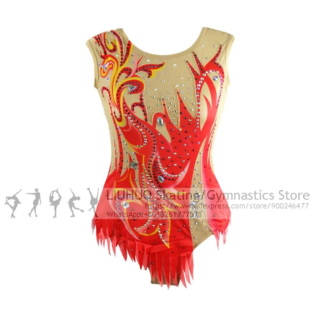 Performance Costumes Ice Skating Dress Competitions Dress Women Girls Teens Kids Rhythmic Leotard Artistic Christmas